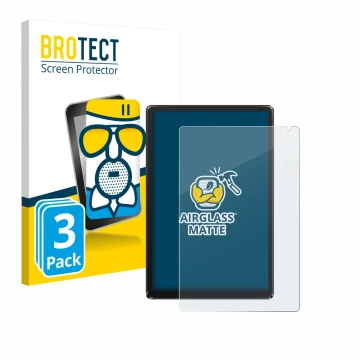 Face avant d’un emballage produit avec le logo de la marque BROTECT. À côté, l’appareil Whitedeer WHEC107BK 10.1