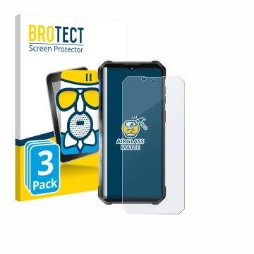 Face avant d’un emballage produit avec le logo de la marque BROTECT. À côté, l’appareil Oukitel WP53 Pro est représenté avec l