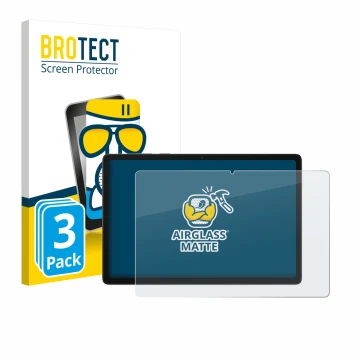 Face avant d’un emballage produit avec le logo de la marque BROTECT. À côté, l’appareil Samsung Galaxy Tab A11 Plus WiFi 11