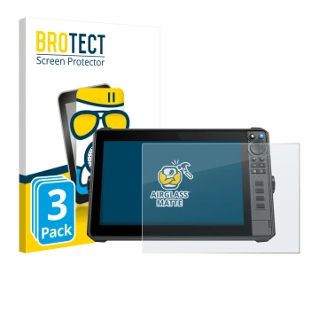 Face avant d’un emballage produit avec le logo de la marque BROTECT. À côté, l’appareil Lowrance HDS-12 Pro est représenté ave