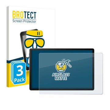 Face avant d’un emballage produit avec le logo de la marque BROTECT. À côté, l’appareil Wacom MovinkPad Pro 14 est représenté 