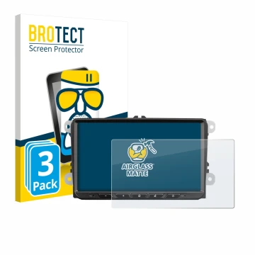 Face avant d’un emballage produit avec le logo de la marque BROTECT. À côté, l’appareil Zenec Z-E2065 est représenté avec la p