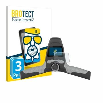 Face avant d’un emballage produit avec le logo de la marque BROTECT. À côté, l’appareil PowaKaddy FW5s est représenté avec la 