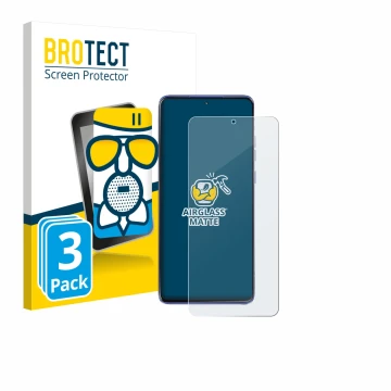 Face avant d’un emballage produit avec le logo de la marque BROTECT. À côté, l’appareil Motorola Edge 60 Stylus est représenté
