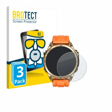 Face avant d’un emballage produit avec le logo de la marque BROTECT. À côté, l’appareil Doogee Anywise W1 est représenté avec 