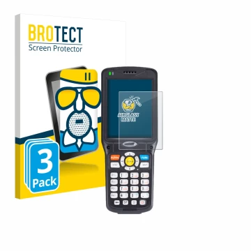 Face avant d’un emballage produit avec le logo de la marque BROTECT. À côté, l’appareil Unitech HT510 est représenté avec la p
