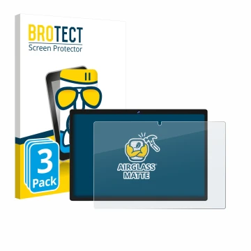 Face avant d’un emballage produit avec le logo de la marque BROTECT. À côté, l’appareil Biegedy B29 10.1