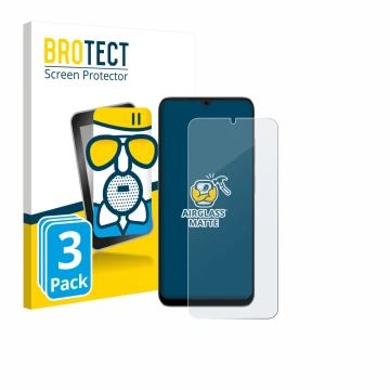 Face avant d’un emballage produit avec le logo de la marque BROTECT. À côté, l’appareil Doogee Note 56X est représenté avec la