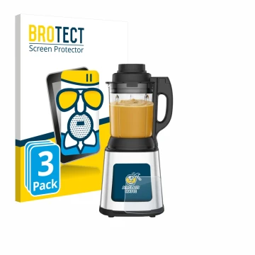 Face avant d’un emballage produit avec le logo de la marque BROTECT. À côté, l’appareil Moulinex LM83SD10 est représenté avec 