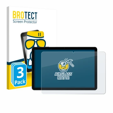 Face avant d’un emballage produit avec le logo de la marque BROTECT. À côté, l’appareil Doogee Tab G5 est représenté avec la p