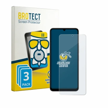 Face avant d’un emballage produit avec le logo de la marque BROTECT. À côté, l’appareil Vivo Y11 2026 est représenté avec la p