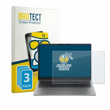 Face avant d’un emballage produit avec le logo de la marque BROTECT. À côté, l’appareil HP 200 G2a 16