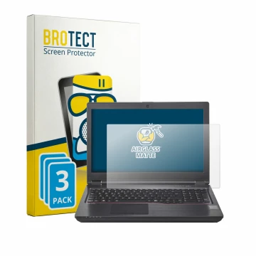 Face avant d’un emballage produit avec le logo de la marque BROTECT. À côté, l’appareil Fujitsu Celsius H780 est représenté av