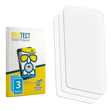 Face avant d’un emballage produit avec le logo de la marque BROTECT. À côté se trouve la protection d’écran correspondante.