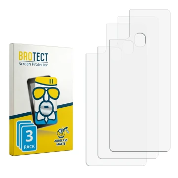 Face avant d’un emballage produit avec le logo de la marque BROTECT. À côté se trouve la protection d’écran correspondante.