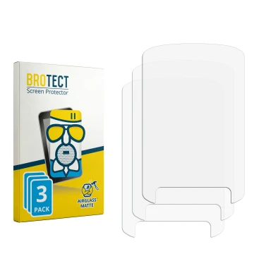 Face avant d’un emballage produit avec le logo de la marque BROTECT. À côté se trouve la protection d’écran correspondante.