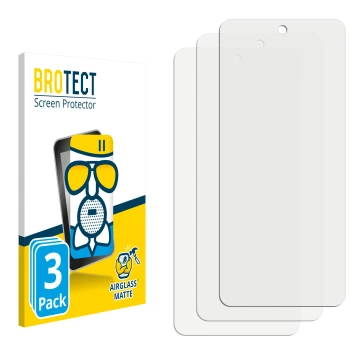 Face avant d’un emballage produit avec le logo de la marque BROTECT. À côté se trouve la protection d’écran correspondante.