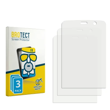 Face avant d’un emballage produit avec le logo de la marque BROTECT. À côté se trouve la protection d’écran correspondante.