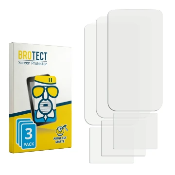 Face avant d’un emballage produit avec le logo de la marque BROTECT. À côté se trouve la protection d’écran correspondante.