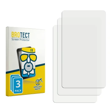 Face avant d’un emballage produit avec le logo de la marque BROTECT. À côté se trouve la protection d’écran correspondante.