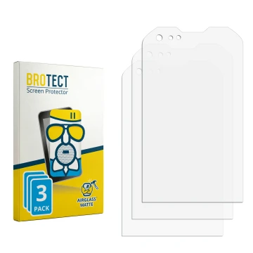 Face avant d’un emballage produit avec le logo de la marque BROTECT. À côté se trouve la protection d’écran correspondante.