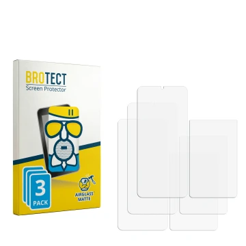 Face avant d’un emballage produit avec le logo de la marque BROTECT. À côté se trouve la protection d’écran correspondante.
