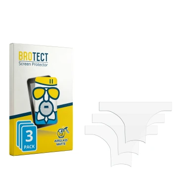 Face avant d’un emballage produit avec le logo de la marque BROTECT. À côté se trouve la protection d’écran correspondante.