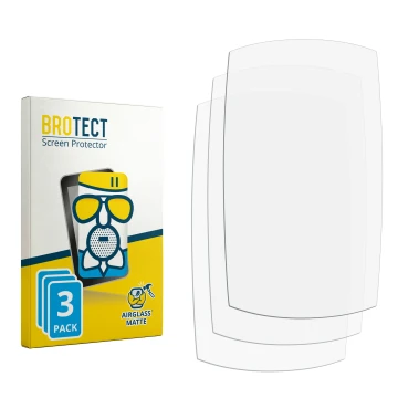 Face avant d’un emballage produit avec le logo de la marque BROTECT. À côté se trouve la protection d’écran correspondante.