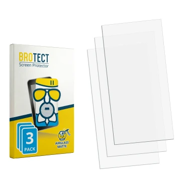 Face avant d’un emballage produit avec le logo de la marque BROTECT. À côté se trouve la protection d’écran correspondante.