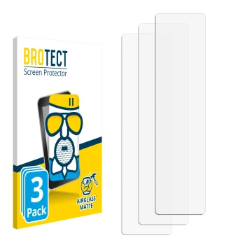 Face avant d’un emballage produit avec le logo de la marque BROTECT. À côté se trouve la protection d’écran correspondante.