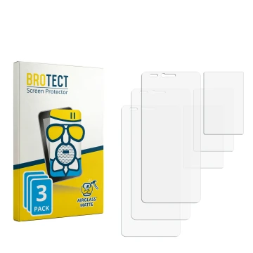 Face avant d’un emballage produit avec le logo de la marque BROTECT. À côté se trouve la protection d’écran correspondante.