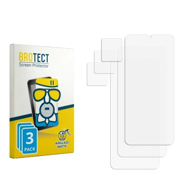 Face avant d’un emballage produit avec le logo de la marque BROTECT. À côté se trouve la protection d’écran correspondante.