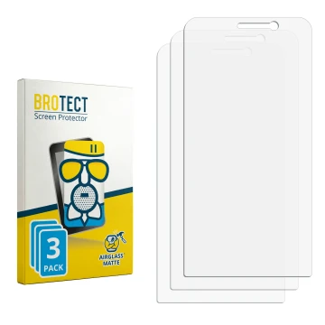Face avant d’un emballage produit avec le logo de la marque BROTECT. À côté se trouve la protection d’écran correspondante.