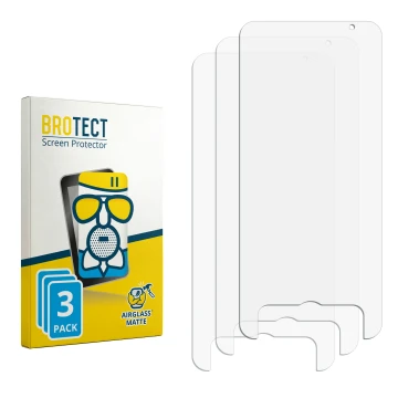Face avant d’un emballage produit avec le logo de la marque BROTECT. À côté se trouve la protection d’écran correspondante.