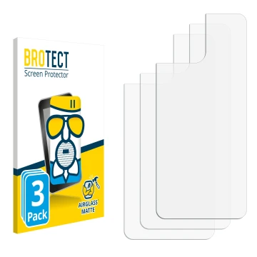 Face avant d’un emballage produit avec le logo de la marque BROTECT. À côté se trouve la protection d’écran correspondante.