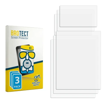 Face avant d’un emballage produit avec le logo de la marque BROTECT. À côté se trouve la protection d’écran correspondante.