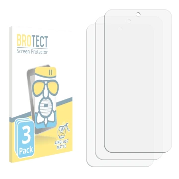 Face avant d’un emballage produit avec le logo de la marque BROTECT. À côté se trouve la protection d’écran correspondante.