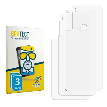 Face avant d’un emballage produit avec le logo de la marque BROTECT. À côté se trouve la protection d’écran correspondante.