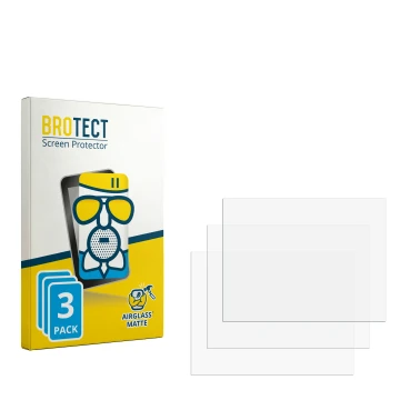 Face avant d’un emballage produit avec le logo de la marque BROTECT. À côté se trouve la protection d’écran correspondante.