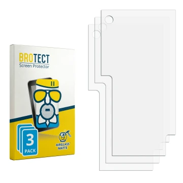 Face avant d’un emballage produit avec le logo de la marque BROTECT. À côté se trouve la protection d’écran correspondante.