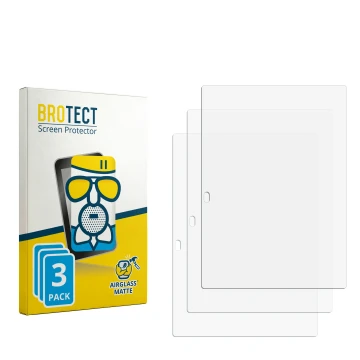 Face avant d’un emballage produit avec le logo de la marque BROTECT. À côté se trouve la protection d’écran correspondante.