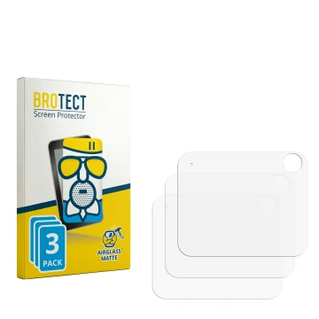 Face avant d’un emballage produit avec le logo de la marque BROTECT. À côté se trouve la protection d’écran correspondante.
