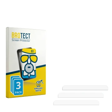 Face avant d’un emballage produit avec le logo de la marque BROTECT. À côté se trouve la protection d’écran correspondante.