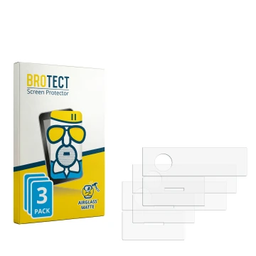 Face avant d’un emballage produit avec le logo de la marque BROTECT. À côté se trouve la protection d’écran correspondante.