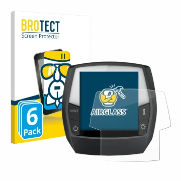 Face avant d’un emballage produit avec le logo de la marque BROTECT. À côté, l’appareil Bosch Intuvia Active Line est représen