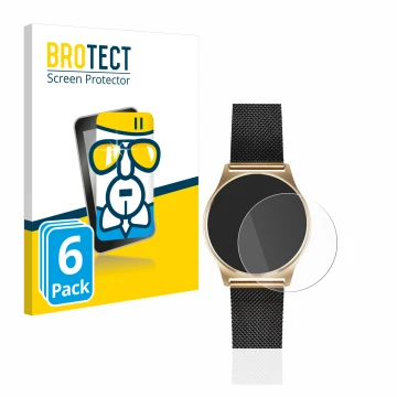 Face avant d’un emballage produit avec le logo de la marque BROTECT. À côté, l’appareil Xlyne X-Watch Joli XW Pro est représen