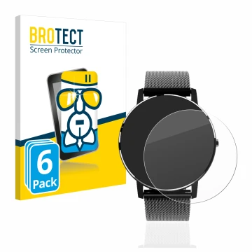 Face avant d’un emballage produit avec le logo de la marque BROTECT. À côté, l’appareil Holalei Fitness Tracker 1.3