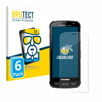 Face avant d’un emballage produit avec le logo de la marque BROTECT. À côté, l’appareil Brondi Amico est représenté avec la pr