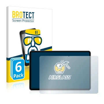 Face avant d’un emballage produit avec le logo de la marque BROTECT. À côté, l’appareil Huawei MatePad Pro 12.6 WiFi (2021) es