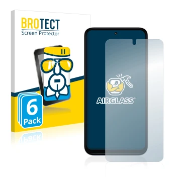 Face avant d’un emballage produit avec le logo de la marque BROTECT. À côté, l’appareil Motorola Moto G31 est représenté avec 
